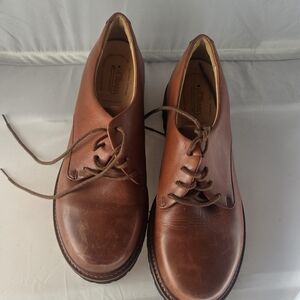Brown Leather  Shoes NWOB Hubbard sz 9 Oxford lug sole